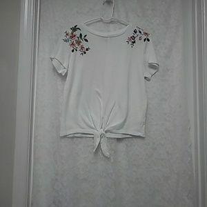 A New Day white floral top